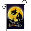 Patio Trasero 13 x 18.5 in. Witchy Halloween Garden Flag with Fall Double-Sided Decorative Vertical Flags PA3888820